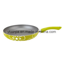 Silk Screen Printing Aluminum Non-Stick Frying Pan